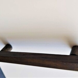 Brass Pulls Bar Cabinet Wood Hardware Handles, Brushed Wooden Interior Handles  Black Oak FUNI, Oak handle for kitchen cabinets, Solid oak