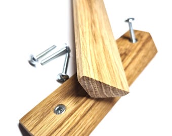 Wooden Pulls, OAK Furniture handles , Gift, Scandinavian pulls, Specific handle, unfinished wood pulls, Wardrobe thin pulls, Oak handle, Oak
