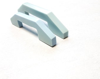 Modern epoxy resin pulls, Sky blue drawer pulls for furniture, Decorative cabinet hangles, dresser pulls, kitchen hangle
