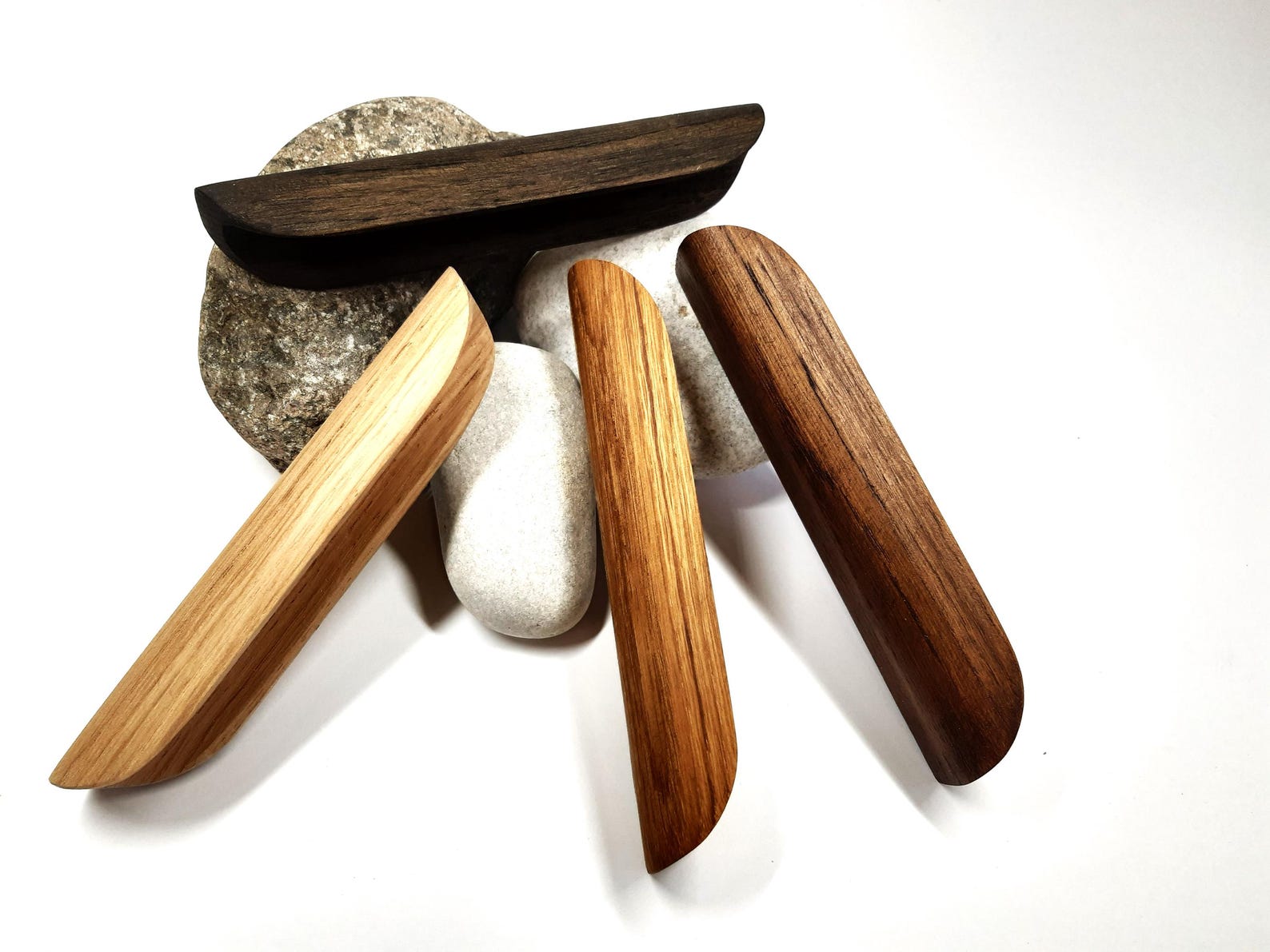 Rounded Handles, Fashionable Design, Unique Furniture Handles, Oak ...