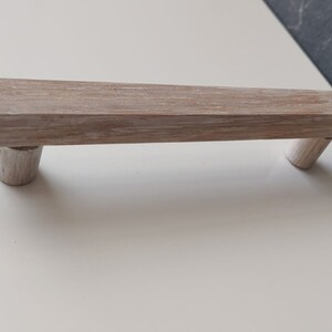 Scandinavian Style White Matt Furniture handles ,,Funi,, Modern kitchen cabinet pulls, Elegant knob design