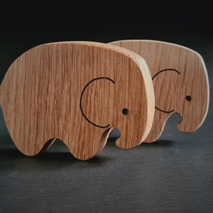 Pomelli a forma di elefante per cameretta dei bambini, gancio a forma di animale da safari, maniglia in legno per cameretta dei bambini, maniglie per cassetti per mobili per bambini