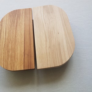 Poignée carrée en bois extra large, armoire classique en chêne, poignées de tiroir de chambre à coucher, conception unique sur mesure, modèle JELE