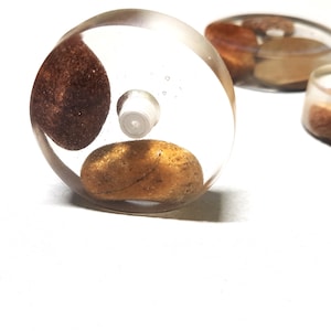 Waterproof Modern Bathroom Epoxy Knobs, Transparent Resin Handles, Unusual Stone Design Furniture Pulls, Fake Glass Handles