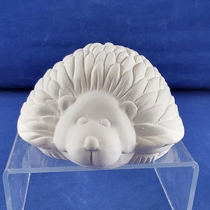 Ceramic Hedgehog, Clay Magic Hedgehog, Baby Hedgehog, Small Hedgehog figurine, ready to paint, u paint hedgehog, Hedgehog decoration, cute