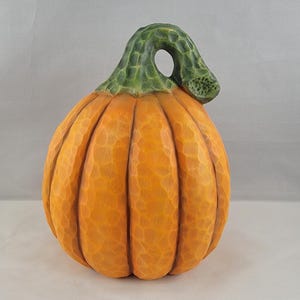 Ceramic Pumpkin, Halloween Pumpkin, Farmhouse pumpkin, Autumn decoration, Halloween Pumpkin, Thanksgiving Pumpkin, hand painted pumpkin