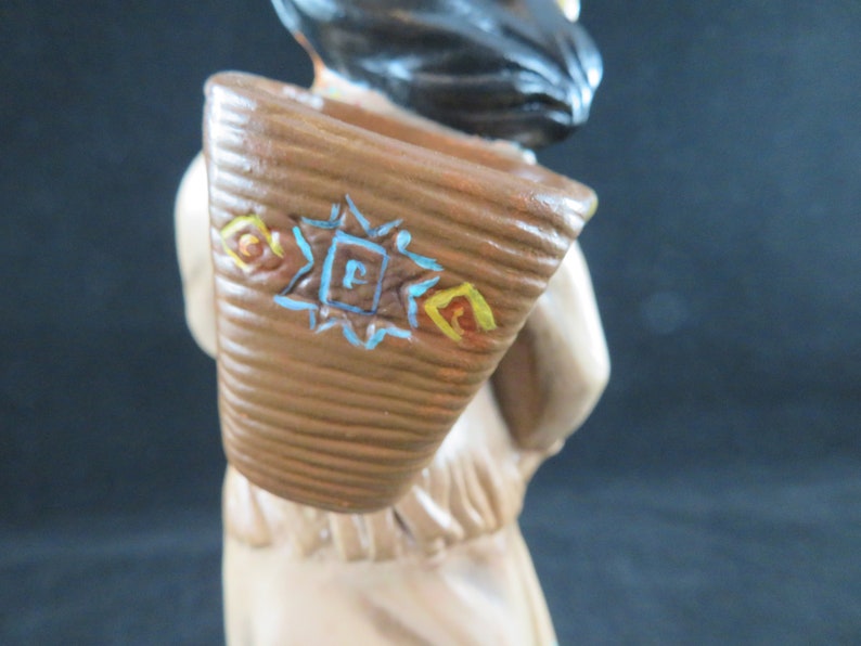 Ceramic Native American Ceramic Cherokee Figurine Ceramic Etsy