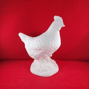 Ceramic Hen, Ceramic Bisque Hen, Ceramic Chicken, Ready to paint Hen, u paint Chicken, Country decoration, Chicken decoration, Hen figurine