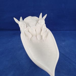 Ceramic Bunny Dish, Easter Rabbit Dish, Candy Dish, Easter decoration, Ready to paint, u paint Easter, Candy Dish, Easter Candy Holder, cute