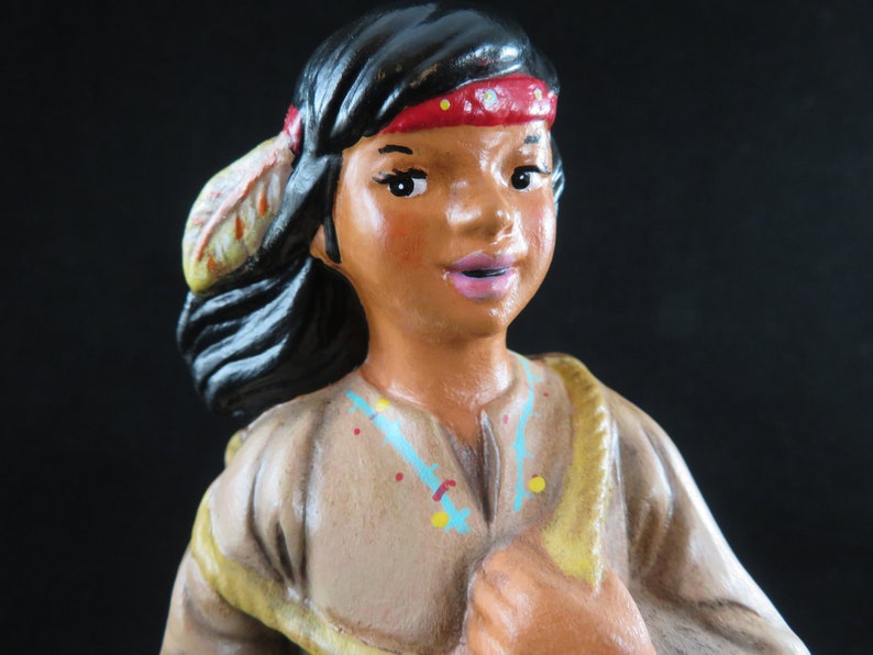 Ceramic Native American Ceramic Cherokee Figurine Ceramic Etsy