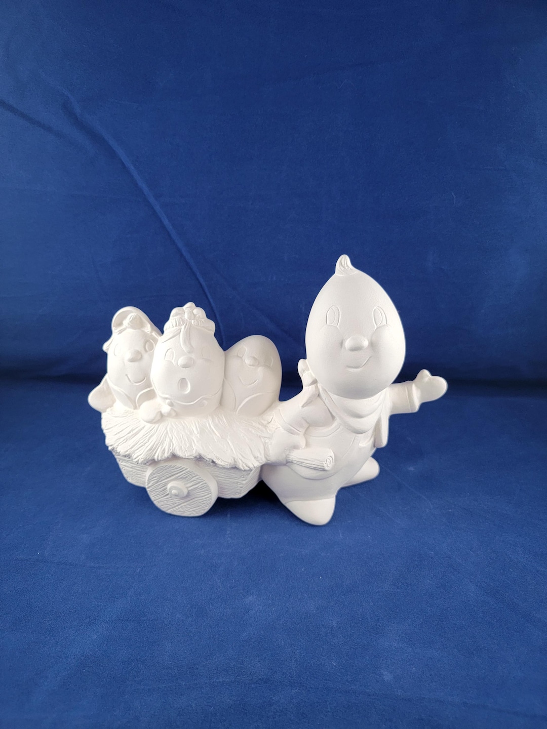 Ceramic Humpty Dumpty, Humpty Dumpty With Wagon, Easter Eggs, Easter ...