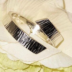 Sterling silver adjustable textured rings