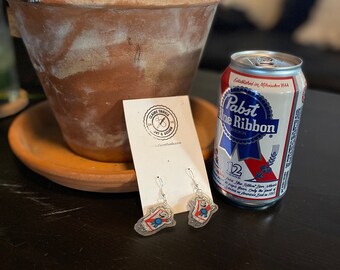 Blue Ribbon Award Winning Beer Shrink Plastic Earring