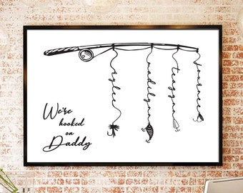 Fishing Captain Fathers Day Personalized Party Banner Decoration
