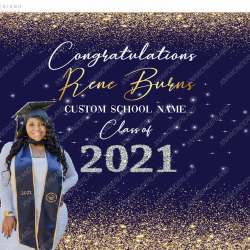 Graduation Party Photo Booth Backdrop Class of 2022 Virtual - Etsy