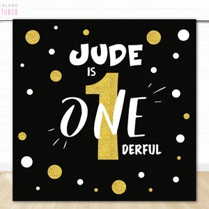 mr onederful backdrop, onederful banner, onederful birthday, gold glitter onederful, first birthday decor sign, boy girl first birthday