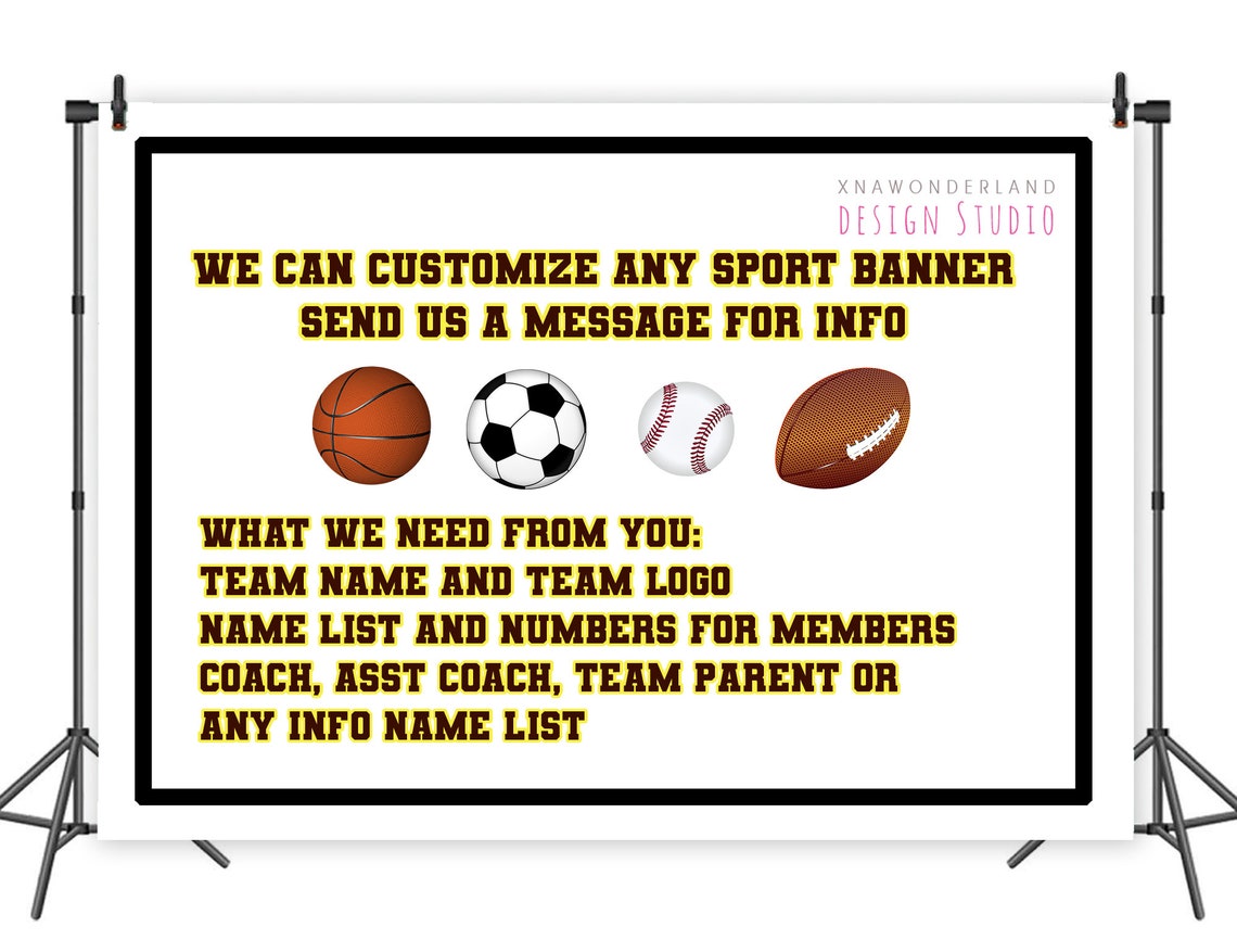 Custom Soccer Team Banners Custom Sport Team Banner AYSO Etsy