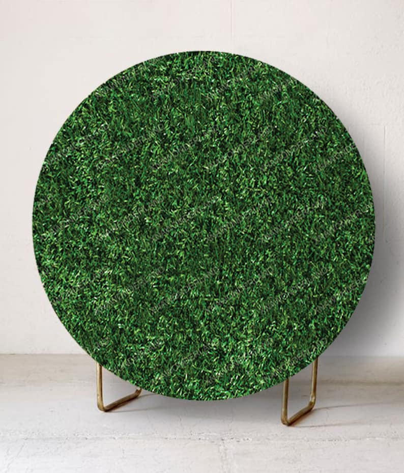 Custom Grass Backdrop Grass Wall Backdrop Custom Round Etsy UK