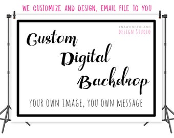 Custom digital Backdrop banner, Custom Wall banner, Custom Wedding Tapestry, personalize backdrop, Custom Image banner, custom wall tapestry