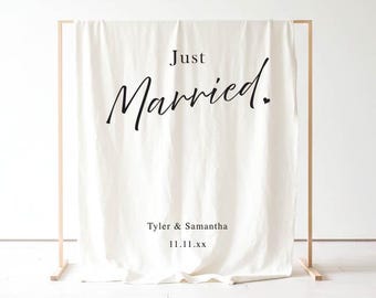 sfondo per sposi, sfondo per matrimonio con citazione, sfondo per matrimonio con scritta rustica, striscione in tessuto per matrimonio, arazzo per matrimonio personalizzato
