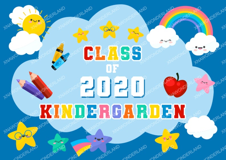 Digital Only Preschool Backdrop Kindergarten Banner School - Etsy Singapore