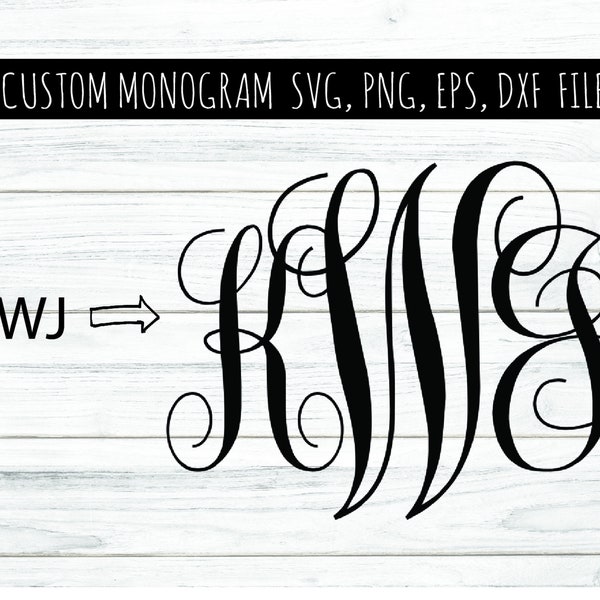 custom monogram logo, monogram letters, script monogram logo, custom wording logo, custom letters logo, custom font logo, personalized svg