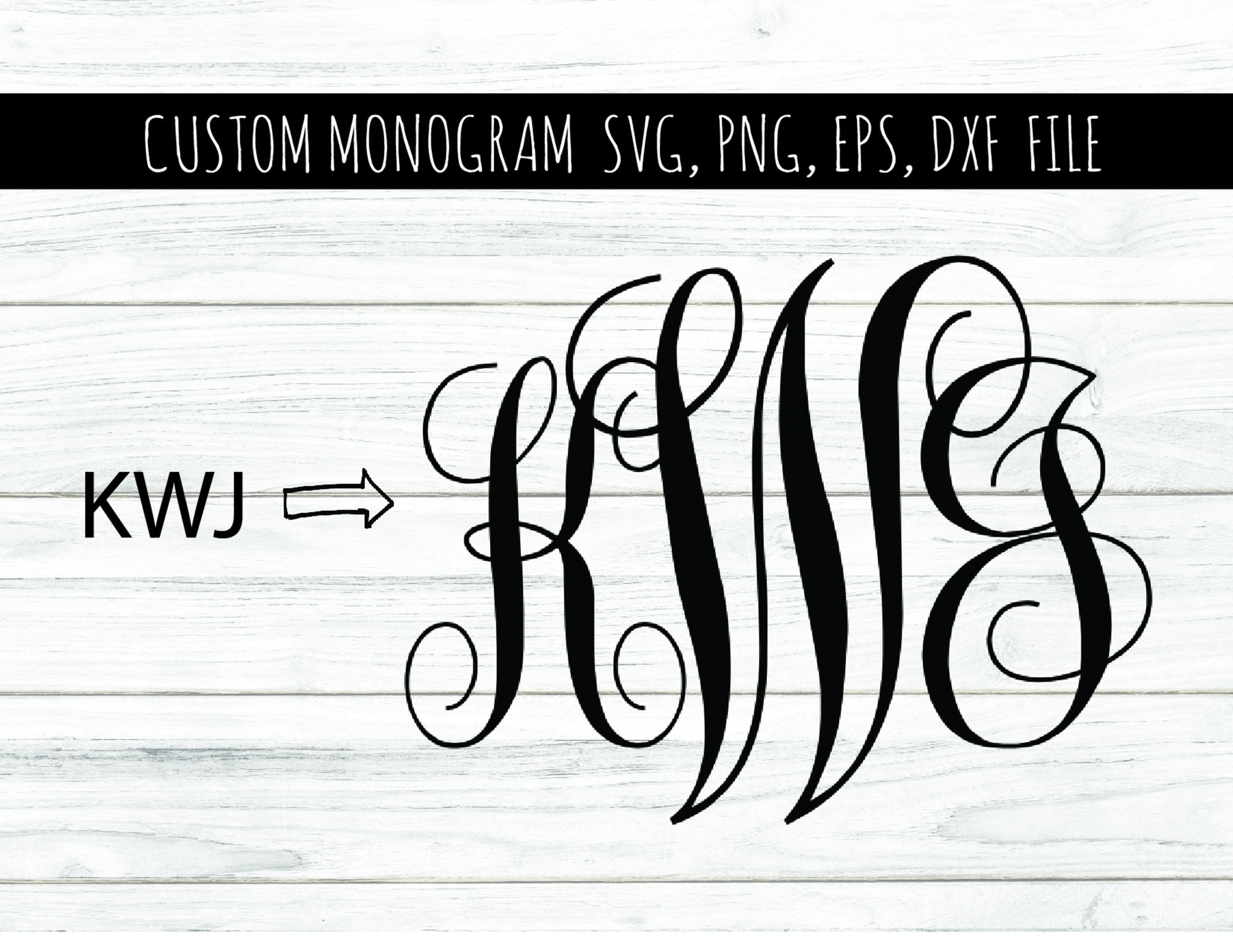 Personalized Script Monogram Custom Monogram Logo, Monogram Letters, Script Monogram Logo, Custom ...