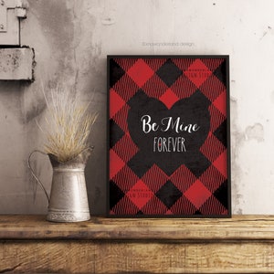Valentine Decor Farmhouse Printable, Valentines Day Decor, Be Mine Sign ...
