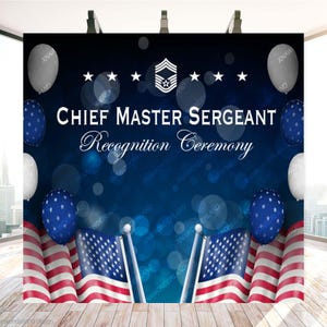 military marine air force recognition backdrop, sergeant recognition ceremony, army recognition party decor, US military marine corps decor