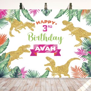 dinosaur backdrop, dinosaur birthday party, t rex dinosaur jurassic, tropical tyrannosaurus party, dinosaur dino decor, dinosaur birthday