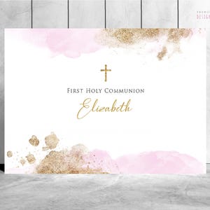 god bless baptism backdrop, Christening Baptism, First Communion Backdrop, Baptism Decorations, Baptism Banner, christian Baptism party Sign