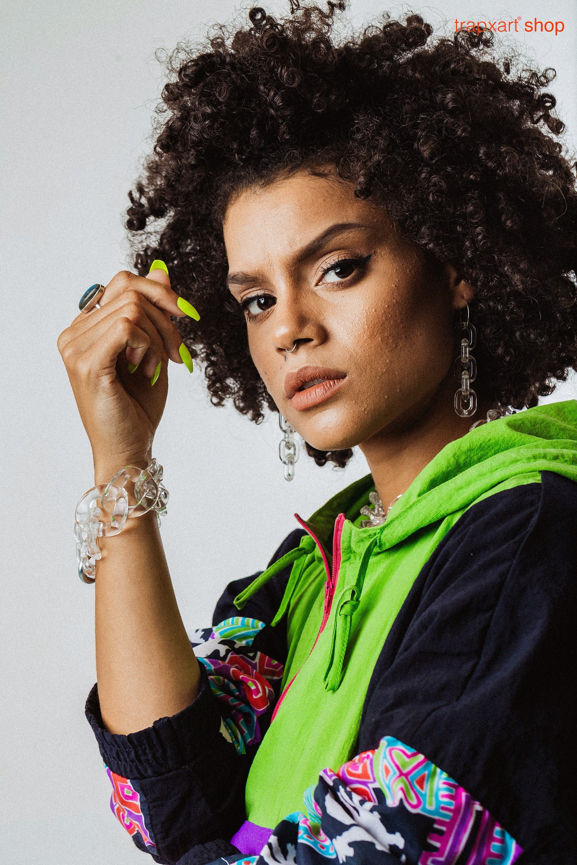 Clear Anchor Link Earrings. Acrylic Glass Chain. Etsy