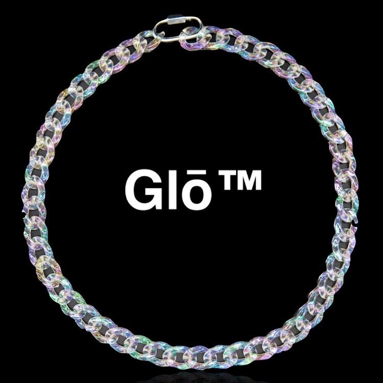 Clear Opal Medium Cuban Link Necklace Acrylic Glass Chain. Necklace Etsy Canada