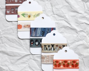 Washi Tape Sample Grab Bag with Peach & Poppy Co. Original Designs