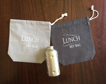 Eco Friendly Sustainable Fold Away lunch bag made with Organic Cotton and Cotton in the UK Zero Waste