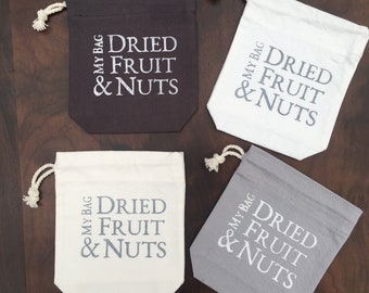 Fruit & Nut Bags for | lunch | travel | on the go | bag