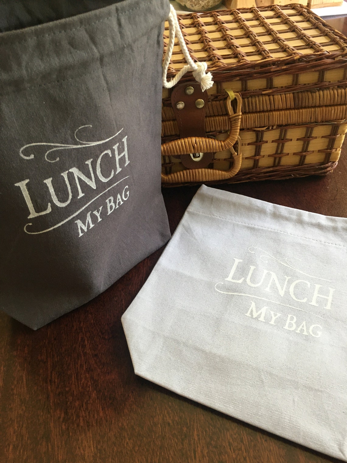 Eco Friendly Sustainable Fold Away Lunch Bag Made With Organic Cotton