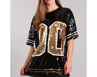 sequin baseball jersey