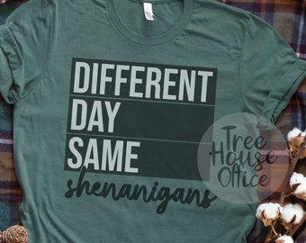 Funny St Patrick's Day svg dxf png jpeg, Shenanigans Svg, St Paddy's Day Clover Clipart, St Patricks Day Funny Quote Saying for Moms