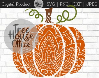 Download Pumpkin Mandala Svg Etsy