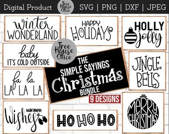 Download Christmas Saying Svg Etsy