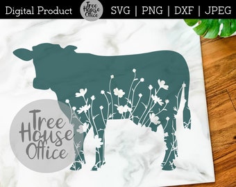 Download Cow Silhouette Svg Etsy