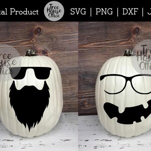 Pumpkin Carving svg, Jack O Lantern Faces SVG, Pumpkin Face Clipart, Pumpkin with Mask Glasses, Pumpkin Stencil, Halloween Pumpkin Face SVG image 9