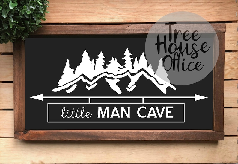 Little Man Cave Svg/dxf/png/jpeg Woodland Nursery Decor | Etsy
