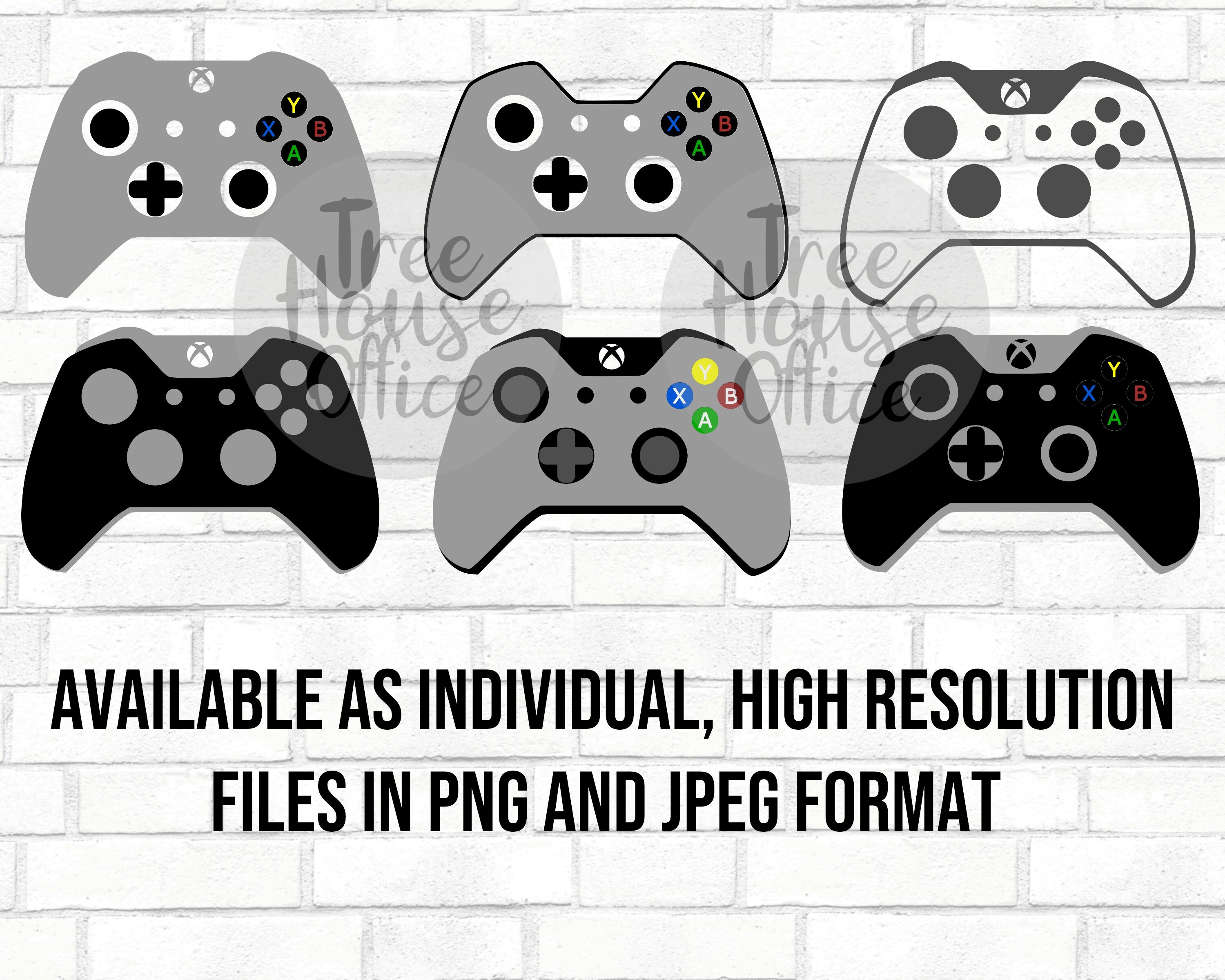 Xbox Controller Bundle svg/dxf/png/jpeg Xbox Controller Svg Etsy