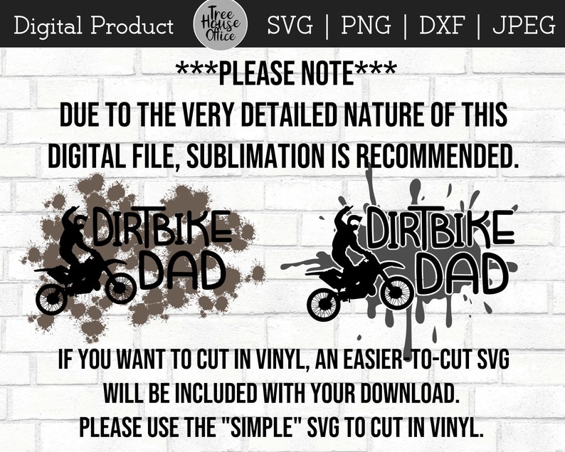 Download Dirtbike Dad SVG DXF PNG jpeg Dirtbike Clip Art Motorcycle ...