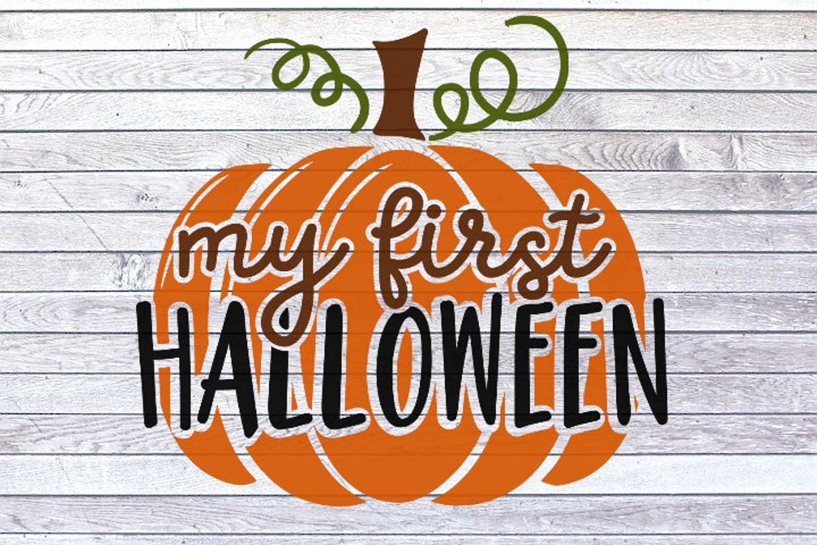 My First Halloween SVG/DXF/PNG/jpeg 1st Halloween Cut File Etsy