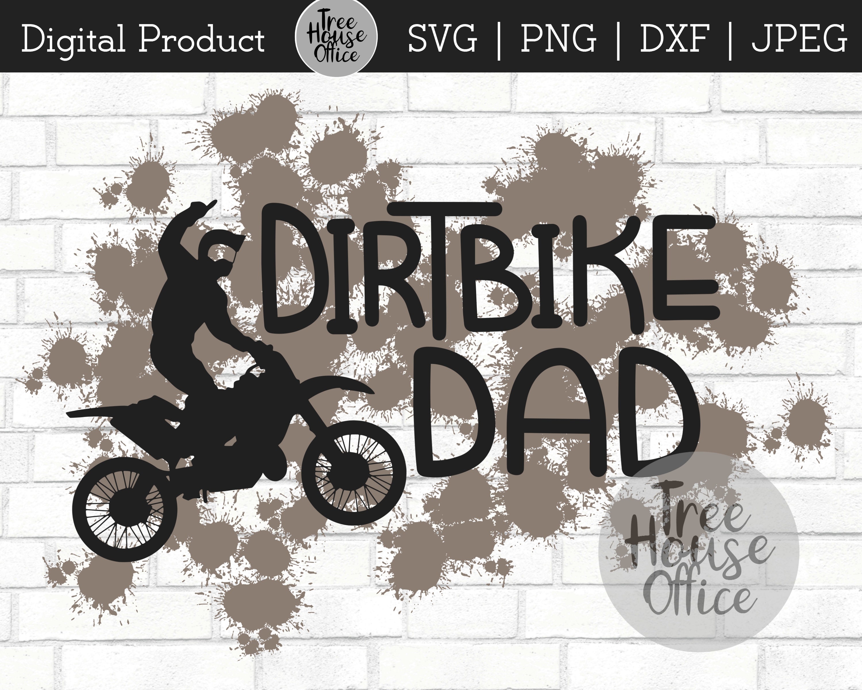 Download Dirtbike Dad Svg Dxf Png Jpeg Dirtbike Clip Art Motorcycle Etsy