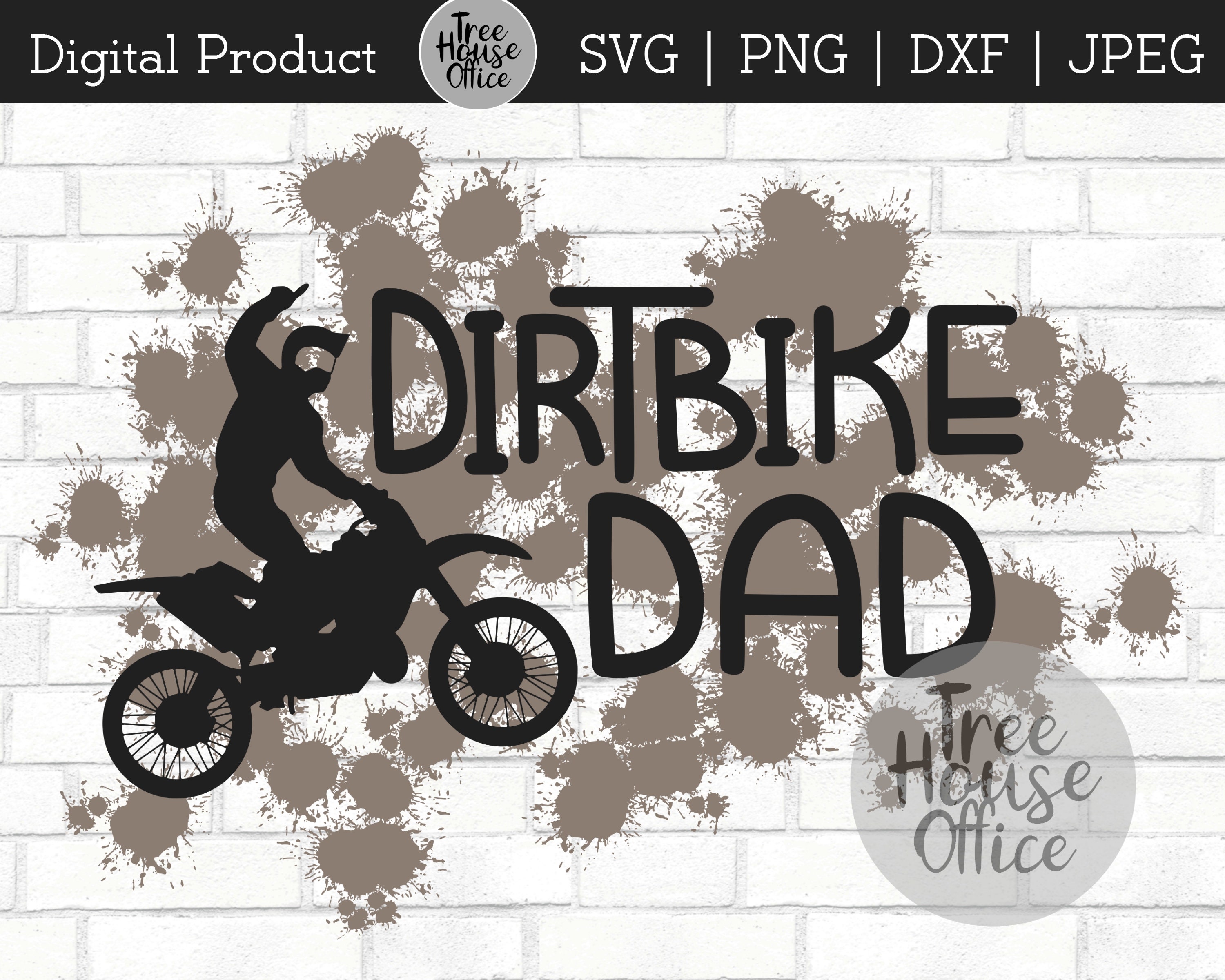 Dirtbike Dad Svg Dxf Png Jpeg Dirtbike Clip Art Motorcycle Etsy