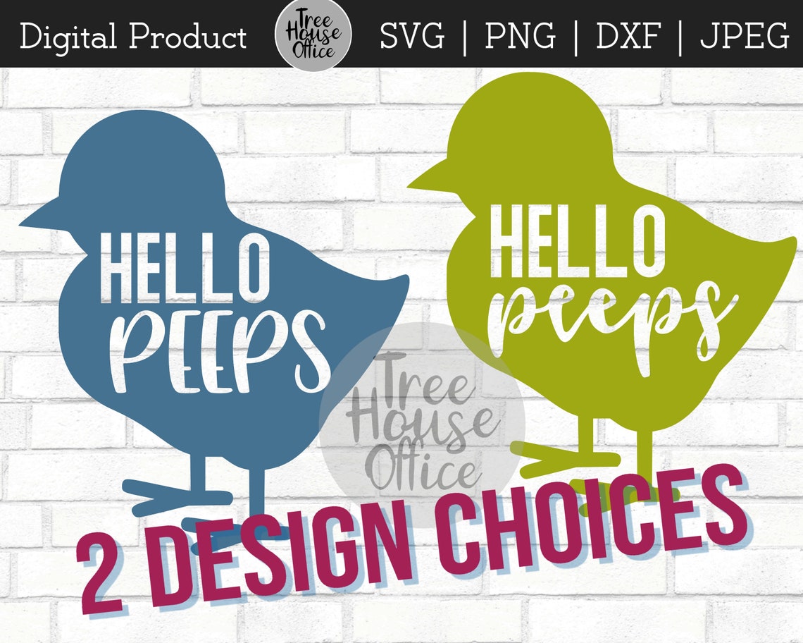 Hello Peeps SVG Dxf/png/jpeg Cute Peep Easter Svg Welcome | Etsy